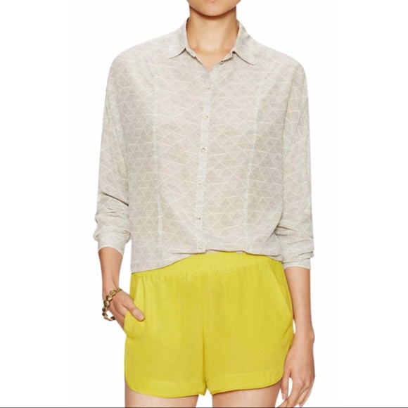 Anthropologie Tops - Anthropologie 100% Silk Oversized Buttondown Top